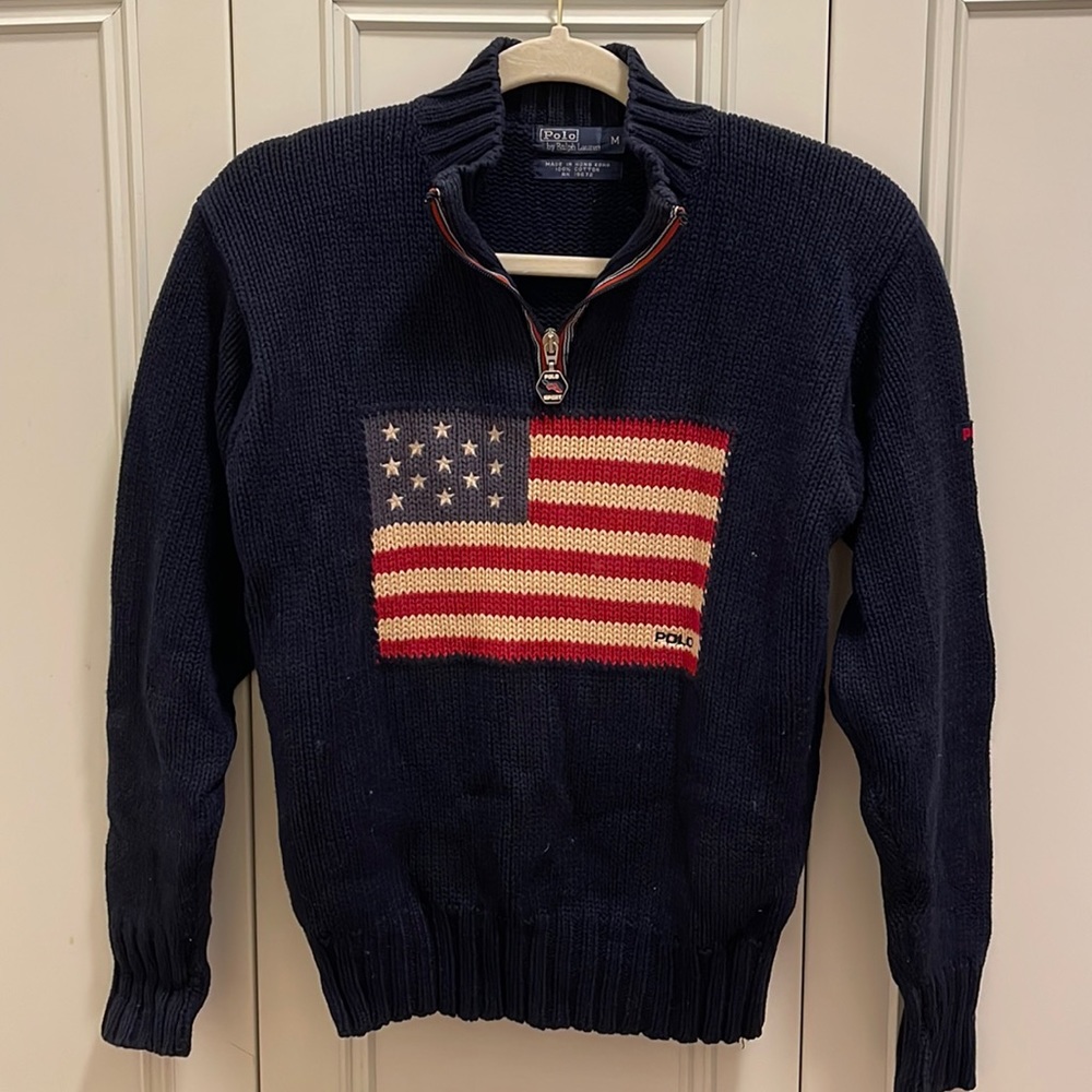 Ralph Lauren Polo sport knitted flag sweater